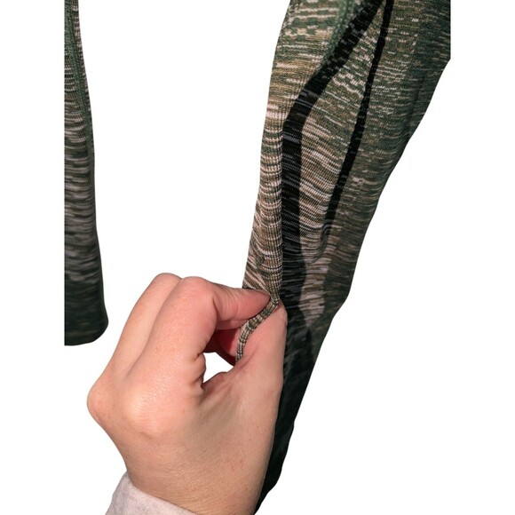 JoyLab Sz M Women's Green Marled Seamless Pull On Leggings Athletic Workout Gym - Picture 2 of 5